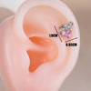 1 Piece Ear Cartilage Rings & Studs Casual Classic Style Color Block Copper Inlay Zircon Ear Cartilage Rings & Studs