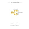 1 Piece Ear Cartilage Rings & Studs Elegant Modern Style Geometric 925 Sterling Silver Zircon Ear Cartilage Rings & Studs