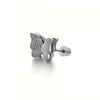 1 Piece Ear Cartilage Rings & Studs Elegant Simple Style Butterfly 316 Stainless Steel  Inlay Rhinestones Ear Cartilage Rings & Studs