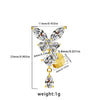 1 Piece Ear Cartilage Rings & Studs Hip-Hop Cool Style Heart Shape Butterfly Bow Knot 316 Stainless Steel  Copper Inlay Resin Glass Gold Plated