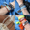 Ethnic Style Letter Rope Braid Unisex Bracelets