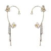1 Piece Fairy Style Flower Butterfly Copper Inlay Zircon Ear Clips