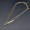 Wholesale Jewelry Fashion Bag 304 Stainless Steel Titanium Steel Artificial Pearls 18K Gold Plated Plating Layered Necklaces