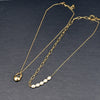 Wholesale Jewelry Fashion Bag 304 Stainless Steel Titanium Steel Artificial Pearls 18K Gold Plated Plating Layered Necklaces