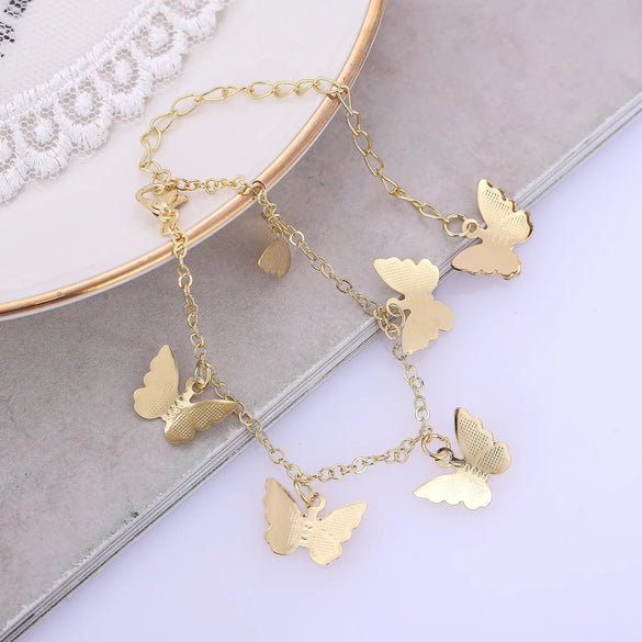 1 Piece Fashion Butterfly Alloy Women'S Anklet