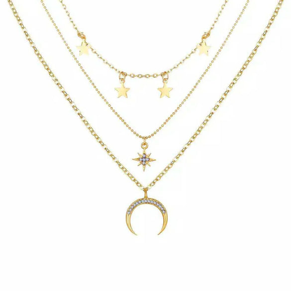 1 Piece Fashion Devil's Eye Moon Alloy Plating Women's Pendant Necklace