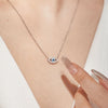 1 Piece Fashion Eye Sterling Silver Plating Zircon Necklace