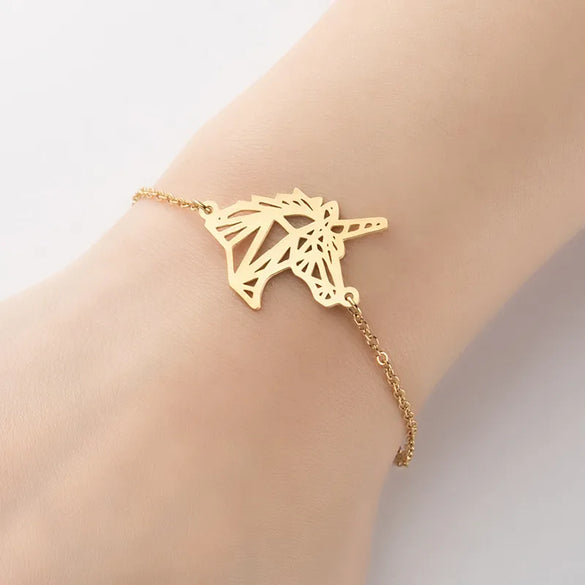 1 Piece Fashion Fox  Stainless Steel Plating Hollow Out Bracelets