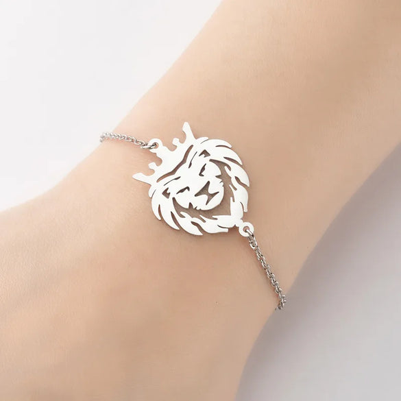 1 Piece Fashion Fox  Stainless Steel Plating Hollow Out Bracelets