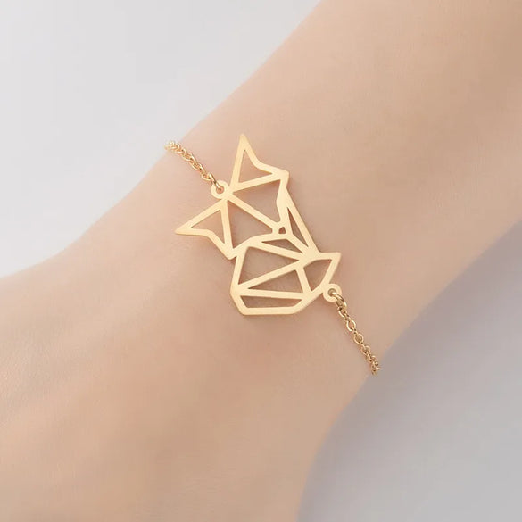 1 Piece Fashion Fox  Stainless Steel Plating Hollow Out Bracelets