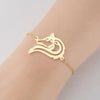 1 Piece Fashion Fox  Stainless Steel Plating Hollow Out Bracelets