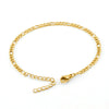 Fashion Geometric Titanium Steel Plating 18k Gold Plated Unisex Bracelets
