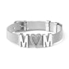 1 Piece Fashion Letter Heart Shape Alloy Titanium Steel Inlay Zircon Mother'S Day Couple Bracelets
