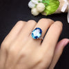 1 Piece Fashion Oval Copper Inlay Artificial Gemstones Women's Rings