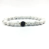 1 Piece Fashion Round Crystal Volcanic Rock Beaded Unisex Bracelets