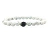 1 Piece Fashion Round Crystal Volcanic Rock Beaded Unisex Bracelets