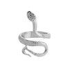 Fashion Snake Metal Plating Women'S Open Ring