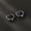 1 Piece Fashion Solid Color Titanium Steel Plating Men'S Earrings