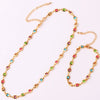 1 Piece Fashion Square Copper Plating Inlay Zircon Women's Bracelets Necklace