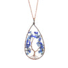 1 Piece Fashion Tree Natural Stone Crystal Handmade Pendant Necklace