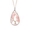 1 Piece Fashion Tree Natural Stone Crystal Handmade Pendant Necklace