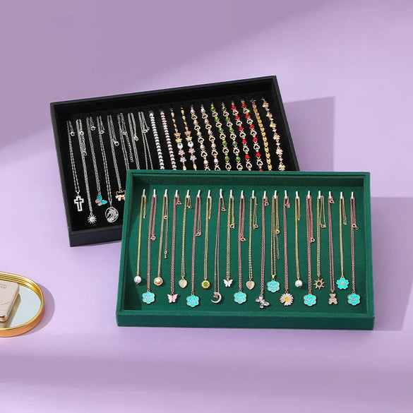 1 Piece Flannel Simple Style Classic Style Solid Color Jewelry Rack