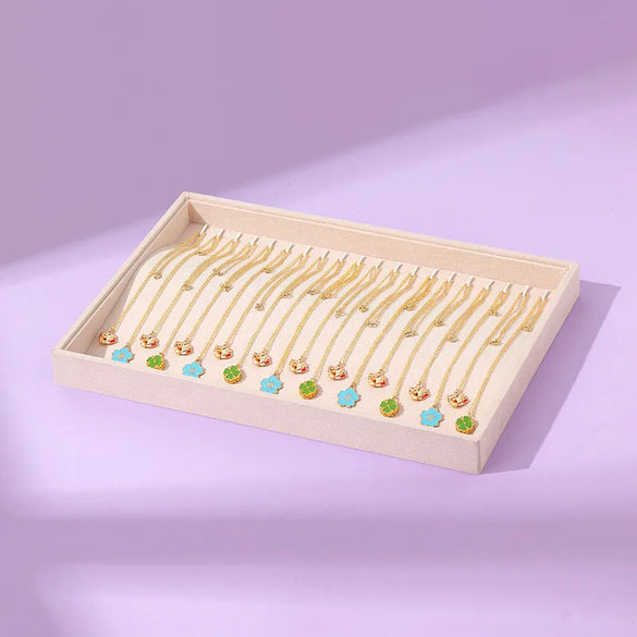 1 Piece Flannel Simple Style Classic Style Solid Color Jewelry Rack