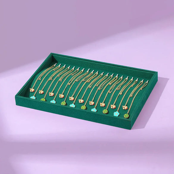 1 Piece Flannel Simple Style Classic Style Solid Color Jewelry Rack