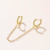 1 Piece Hip-hop Chain Alloy Plating Women's Drop Earrings
