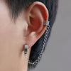 1 Piece Simple Style Hip-Hop Cross Plating Stainless Steel Alloy Ear Cuffs