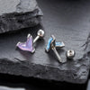 1 Piece Hip-Hop Simple Style Fish Tail 316 Stainless Steel  Zircon Ear Studs