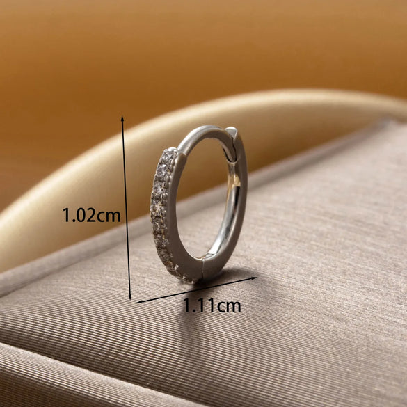 1 Piece IG Style French Style Simple Style Star Moon Flower Hollow Out Inlay Copper Zircon Drop Earrings Earrings Ear Studs