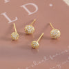 1 Piece IG Style Luxurious Simple Style Geometric Fish Tail Inlay Copper Zircon 18K Gold Plated Gold Plated Ear Studs