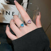 1 Piece Ins Style Heart Shape Copper Inlay Zircon Women'S Open Ring