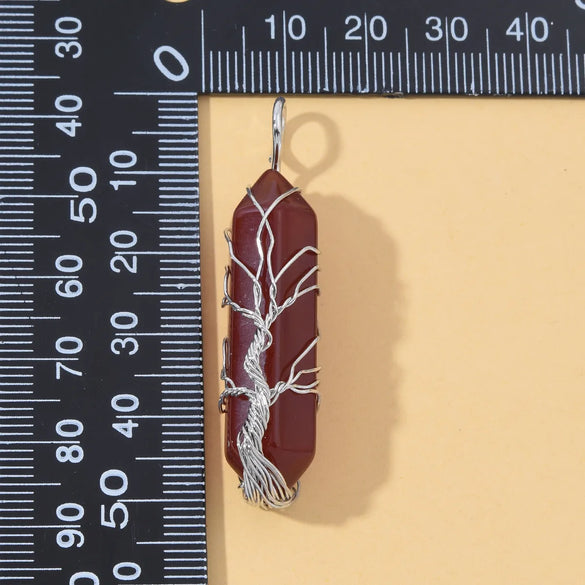1 Piece Natural Stone Copper Agate Opal Solid Color Pendant