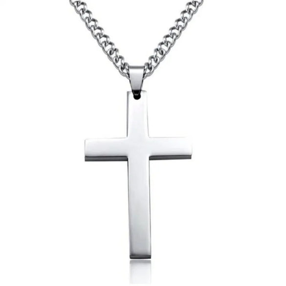 1 Piece Punk Cross Metal Unisex Sweater Chain