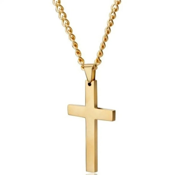 1 Piece Punk Cross Metal Unisex Sweater Chain