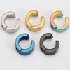 1 Piece Punk Modern Style Classic Style Geometric Plating Titanium Steel Ear Cuffs