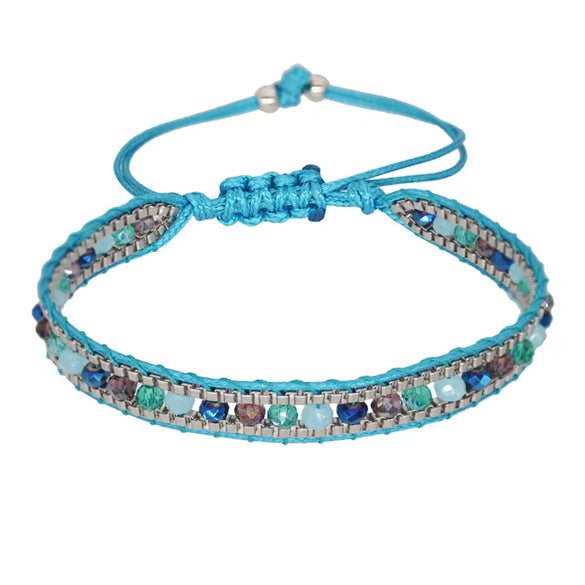 Retro Circle Beaded Rope Braid Women'S Bracelets