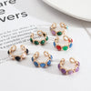 1 Piece Retro Round Alloy Inlay Natural Stone Resin Pearl Women'S Open Ring