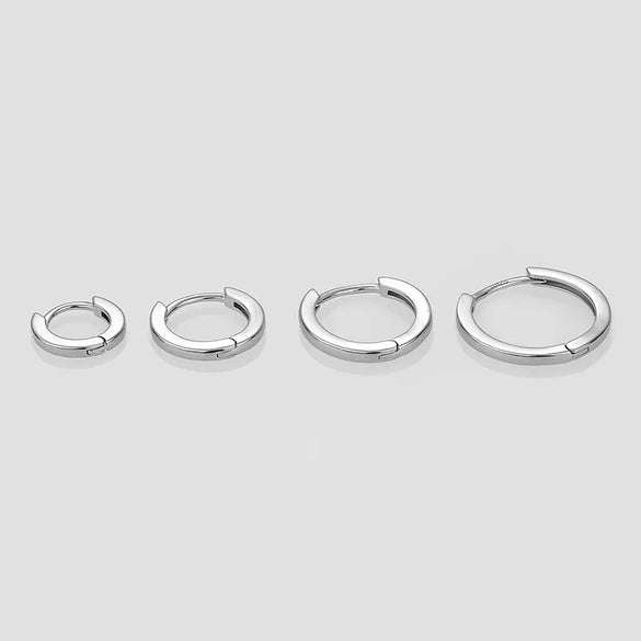 1 Piece Sexy Simple Style Solid Color Plating Sterling Silver 18K Gold Plated Earrings