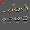 1 Piece Sexy Simple Style Solid Color Plating Sterling Silver 18K Gold Plated Earrings