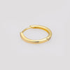 1 Piece Sexy Simple Style Solid Color Plating Sterling Silver 18K Gold Plated Earrings