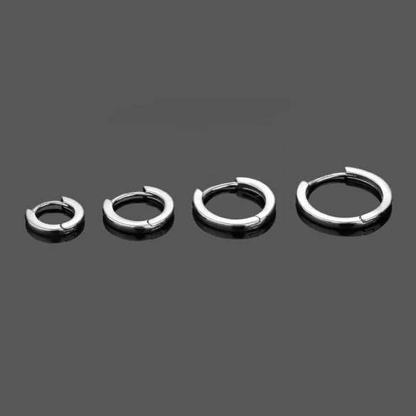 1 Piece Sexy Simple Style Solid Color Plating Sterling Silver 18K Gold Plated Earrings