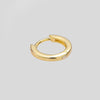 1 Piece Sexy Simple Style Solid Color Plating Sterling Silver 18K Gold Plated Earrings