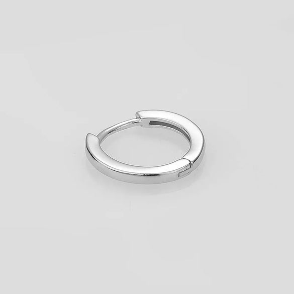 1 Piece Sexy Simple Style Solid Color Plating Sterling Silver 18K Gold Plated Earrings