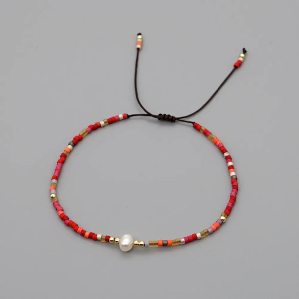 1 Piece Simple Style Circle Beaded Irregular Pearl Women'S Bracelets