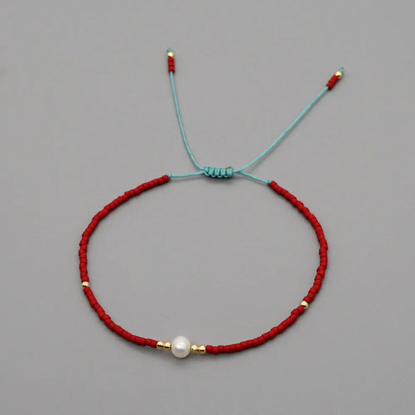 1 Piece Simple Style Circle Beaded Irregular Pearl Women'S Bracelets