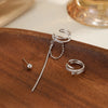 1 Piece Simple Style Classic Style Chain Inlay Copper Zircon 18K Gold Plated Silver Plated Ear Cuffs