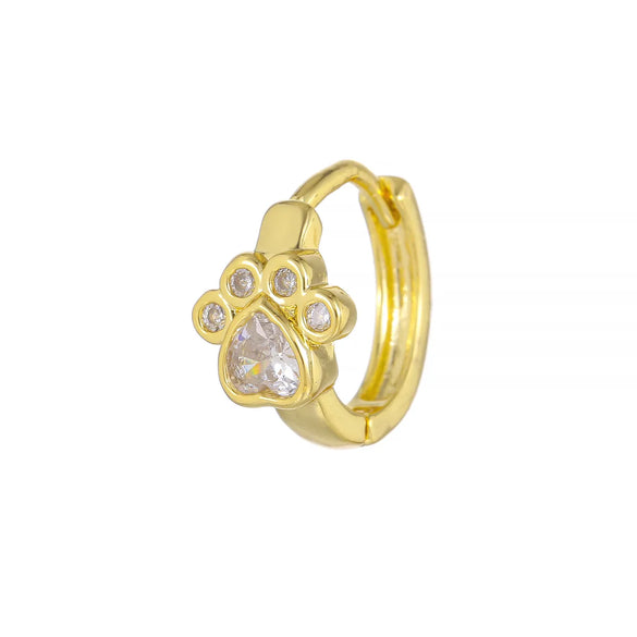 1 Piece Simple Style Geometric Plating Inlay Brass Zircon 18k Gold Plated Silver Plated Earrings